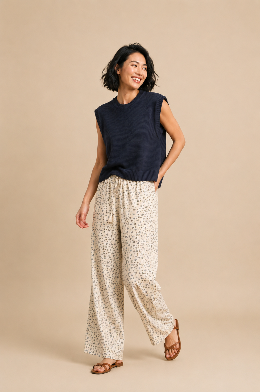 Daniella Tie Back Sweater Vest