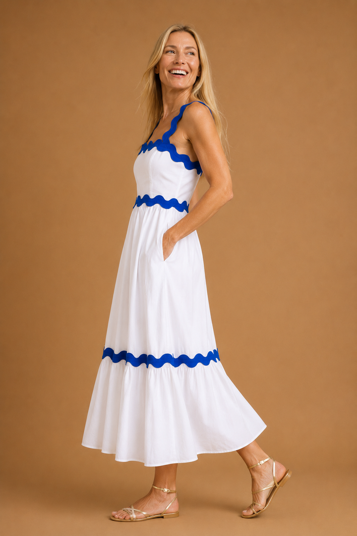 Rosalie Ric Rac Midi Dress