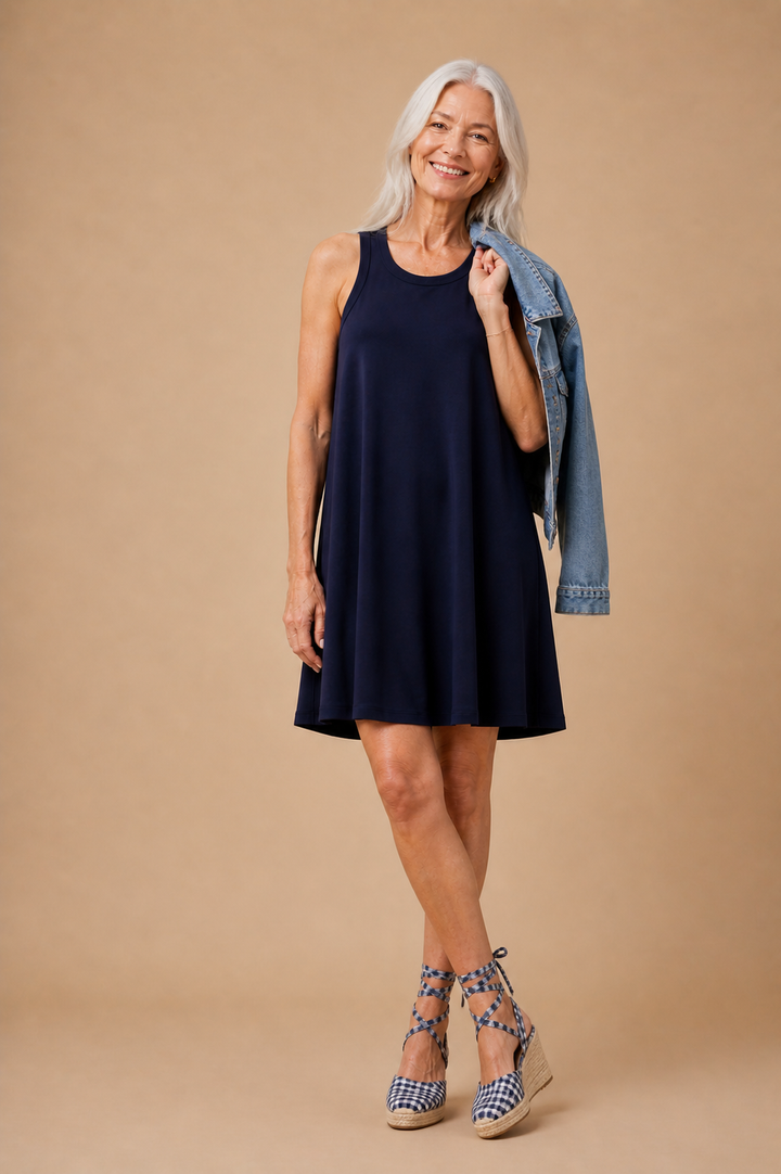 Helene A-Line Mini Tank Dress