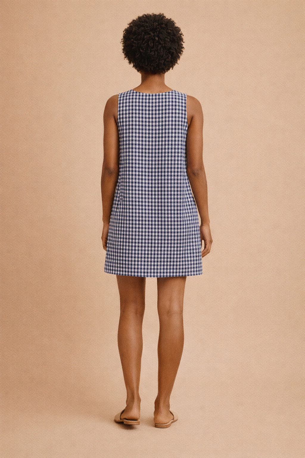 Harlow Gingham Side Button Mini Dress