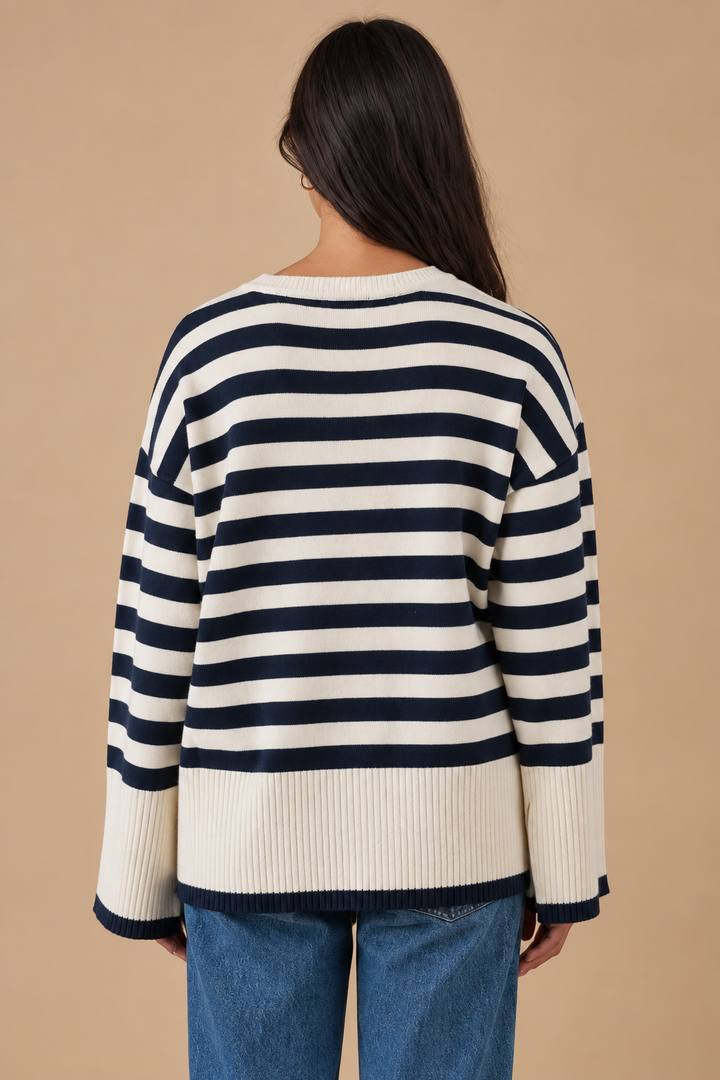 Quinn Striped Crewneck Sweater