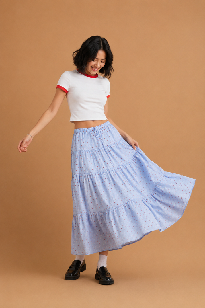 Kaia Flowy Midi Skirt