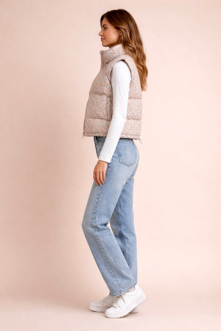 Noah Floral Puffer Vest