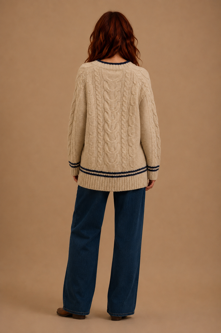 Eudora Oversized Cable Knit Sweater