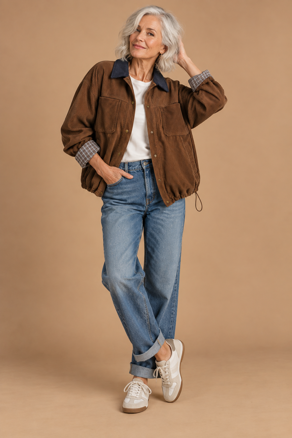 Christa Corduroy Utility Jacket