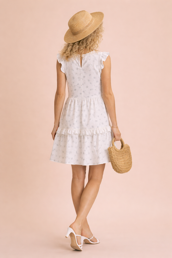 Iris Double Gauze Floral Mini Dress